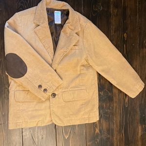 Khaki & Brown Jacket with Elbow Patches
